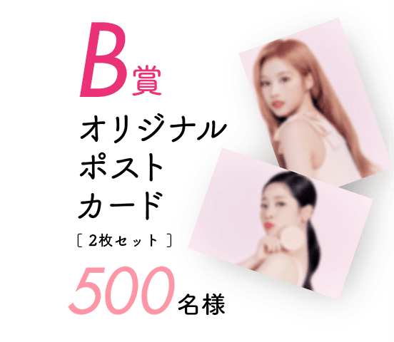 B賞 オリジナルポストカード2枚セット 500名様