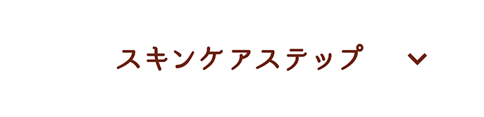 スキンケアステップ