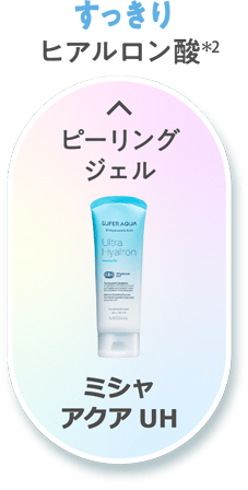 【すっきり】ヒアルロン酸(＊2) [ピーリングジェル]ミシャ アクア UH