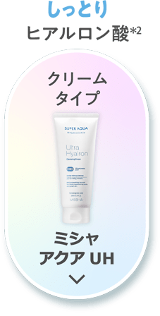 【しっとり】ヒアルロン酸(＊2) [クリームタイプ]ミシャ アクア UH