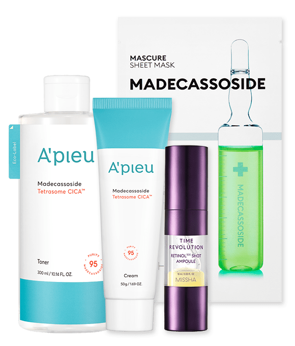 レチノール×CICA 攻めと守りのゆらぎ肌ケア４点セット