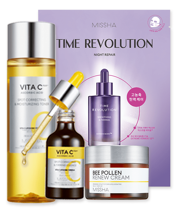 ビタミンC × セラミド もっちりハリツヤつるつる美肌４点セット