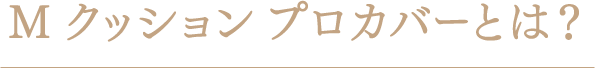 Mクッション プロカバーとは？