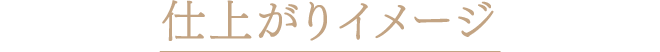 仕上がりイメージ
