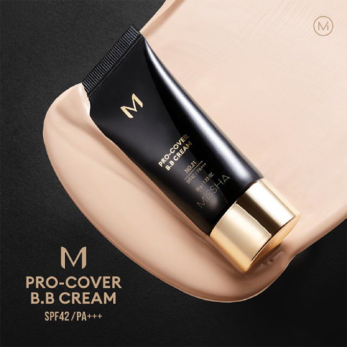 ミシャ M プロカバー BBクリーム No.21 ライトベージュ／No.23ナチュラルベージュ [35g] SPF42/PA+++