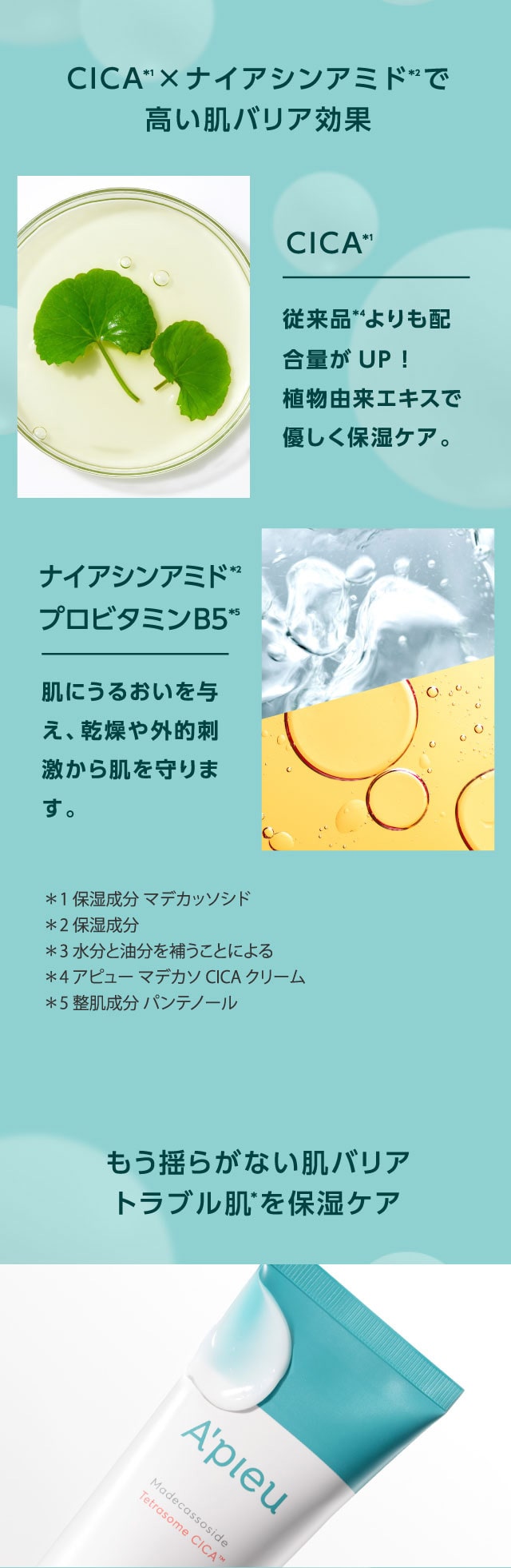アピュー テトラソーム CICAクリーム