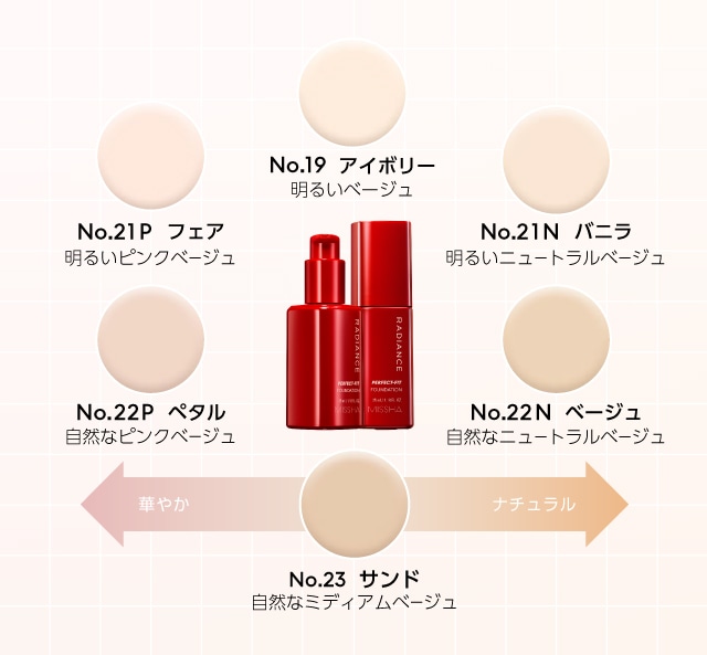 ミシャ ラディエンス パーフェクトフィット ファンデーション No.21N