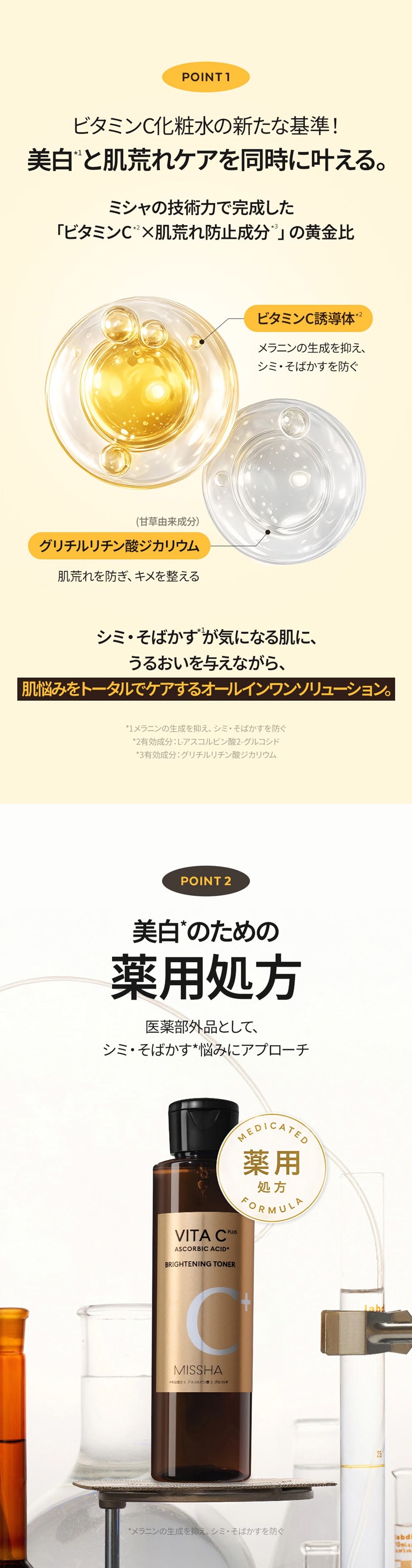 ミシャ ビタシープラス 薬用 ブライトニング 化粧水