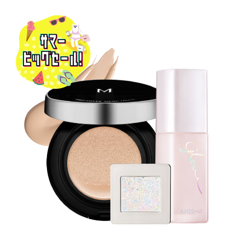 【セール限定】ミシャ グロウスキンバームサンベースセット No.21明るい肌色（ミシャ メイクセット No.21明るい肌色）