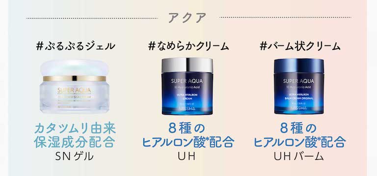 ミシャクリーム比較