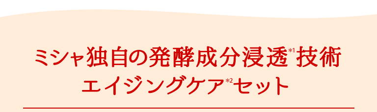 ミシャ独自の発酵成分浸透技術